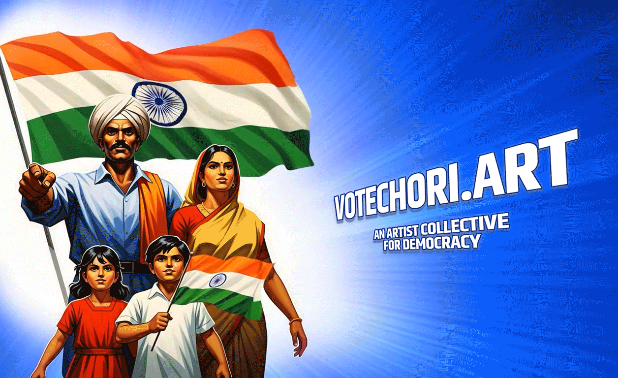 Artists for Democracy - Vote Chori Collective Banner